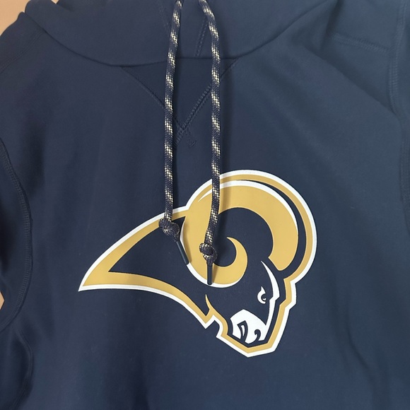 NWOT Rams sleeveless hoodie; Men’s small - Picture 5 of 7